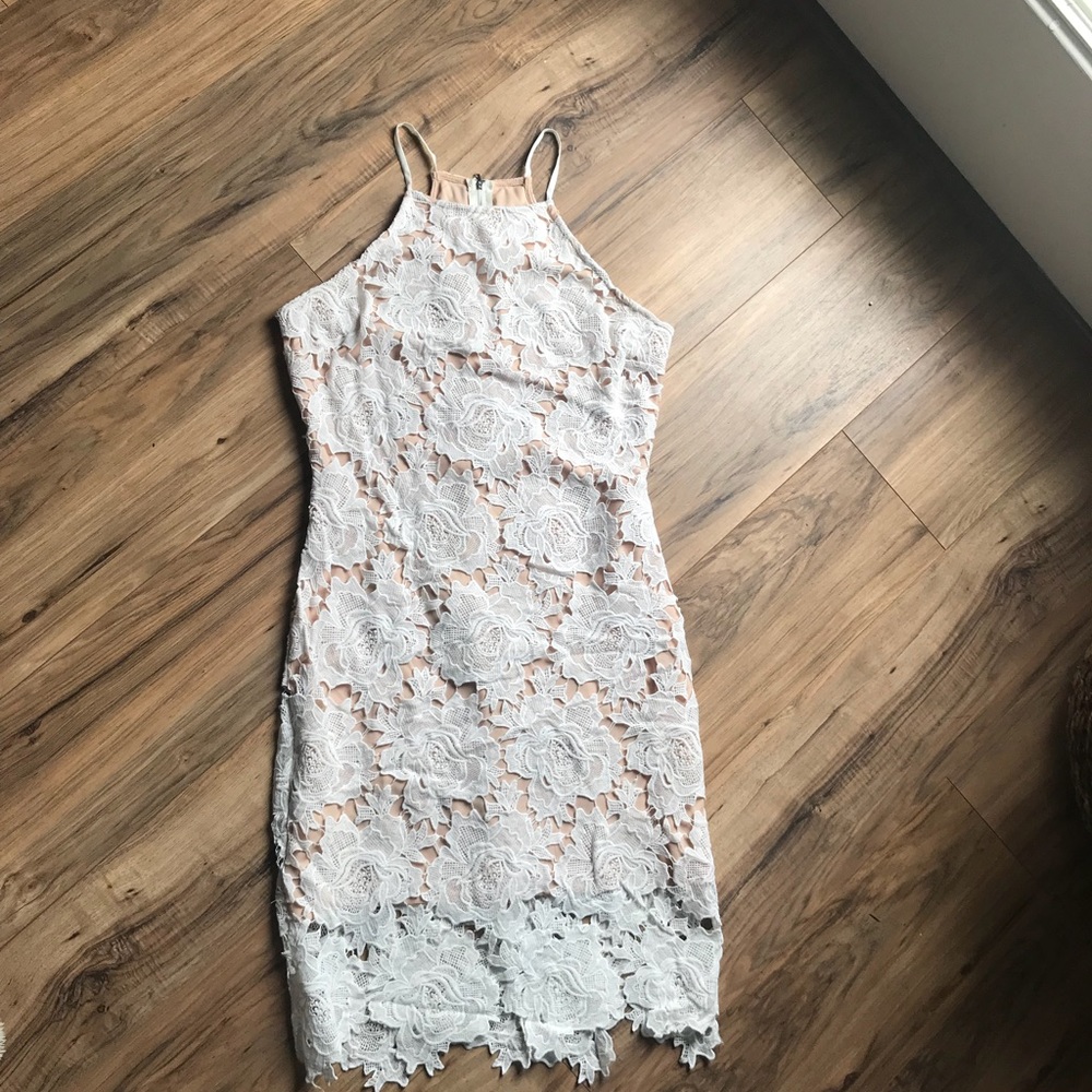 Lace white dress